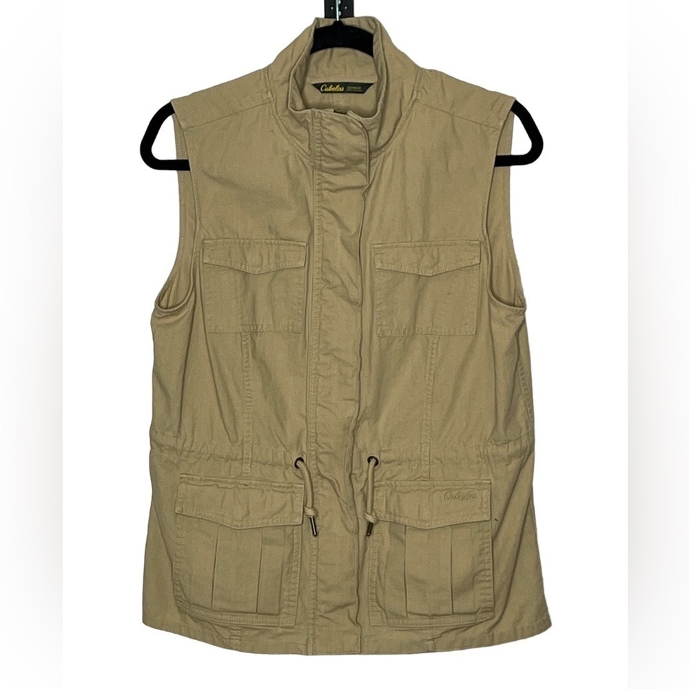 Cabela’s Hiking Tan Vest Sz Small